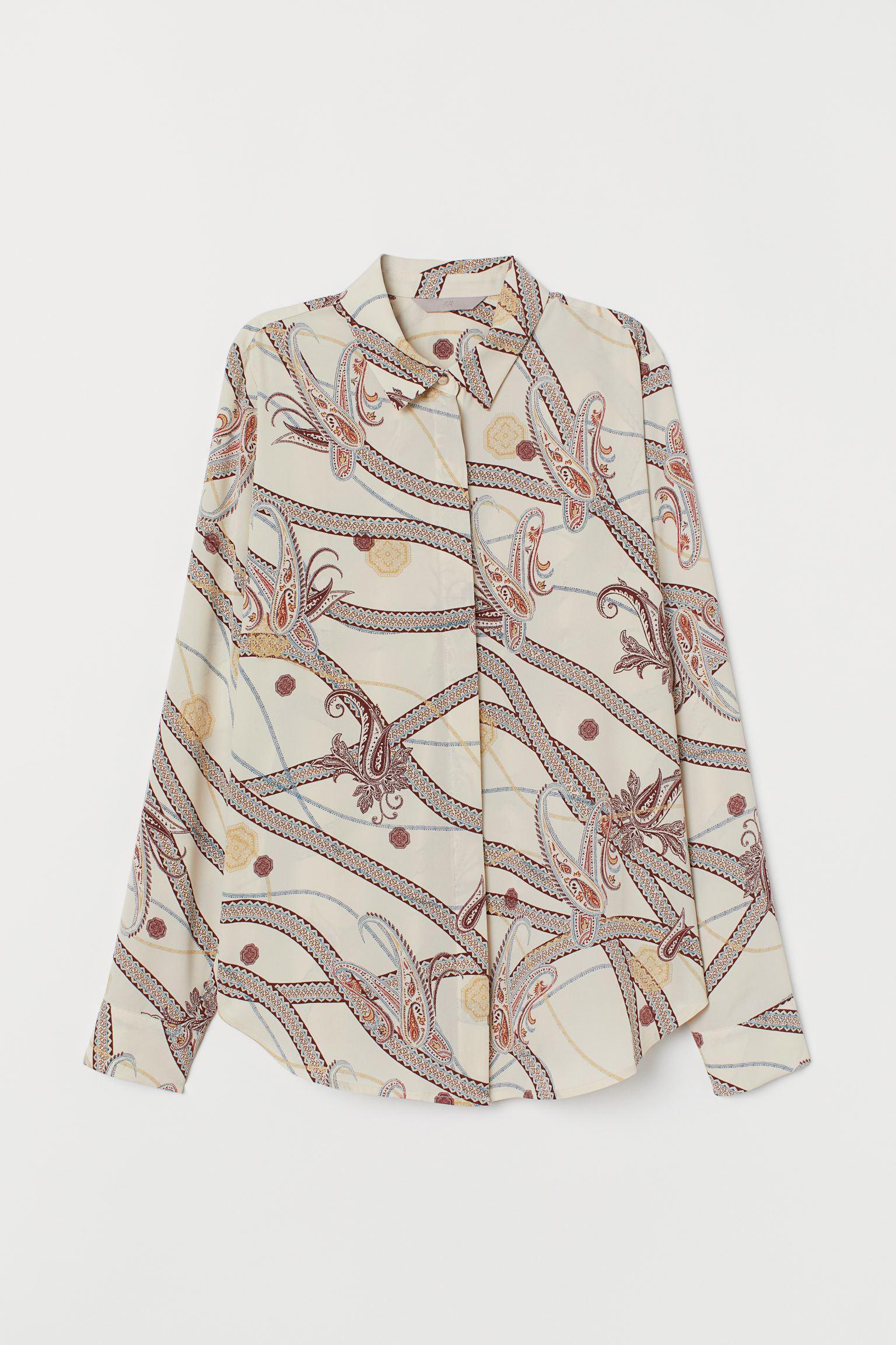 Блуза H&M Узор р. 32 Белый (19076956320) Блуза H&M Узор р. 32 Белый (19076956320)