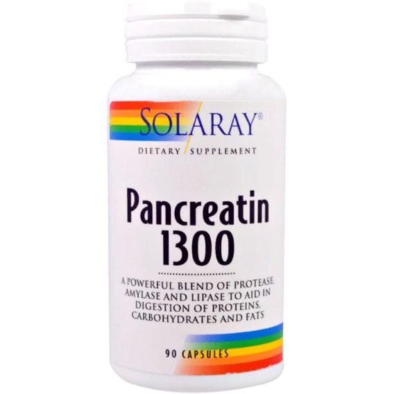 Панкреатін Solaray Pancreatin 1300 90 Caps (SOR-04818)