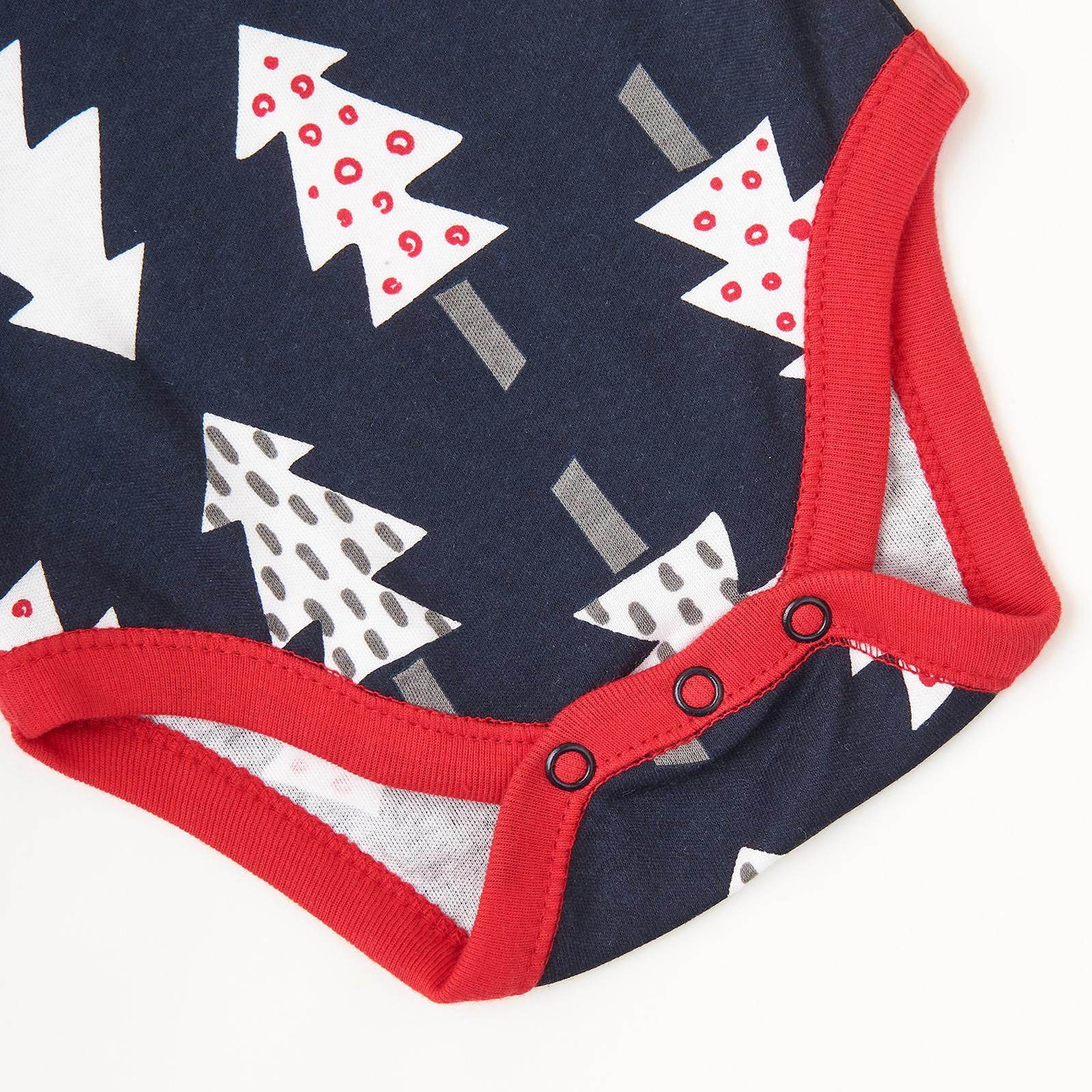 Боди с длинным рукавом Елочки 9-12 мес. 74-80 см - фото 3 Боди с длинным рукавом Елочки 9-12 мес. 74-80 см - фото 3