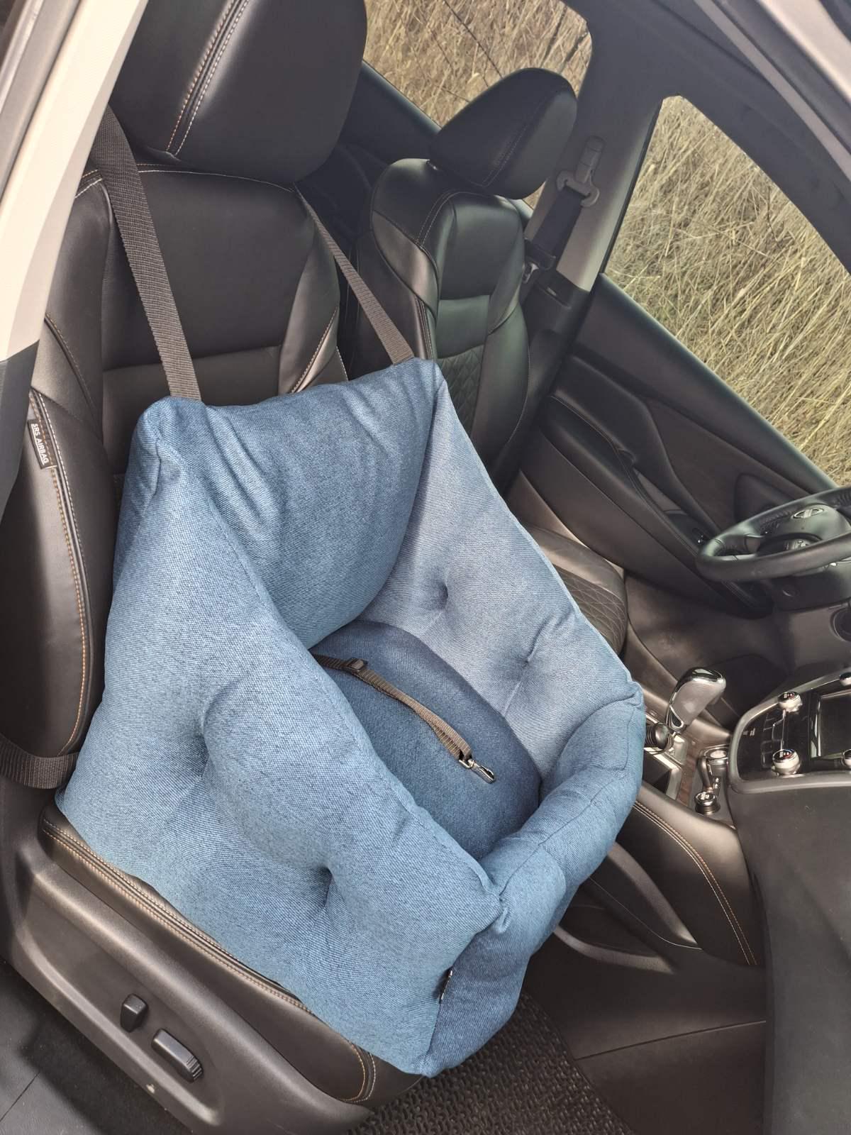 Крісло для собак в авто Huge and Tiny 50x45 см Синій (25590416) - фото 9 Крісло для собак в авто Huge and Tiny 50x45 см Синій (25590416) - фото 9