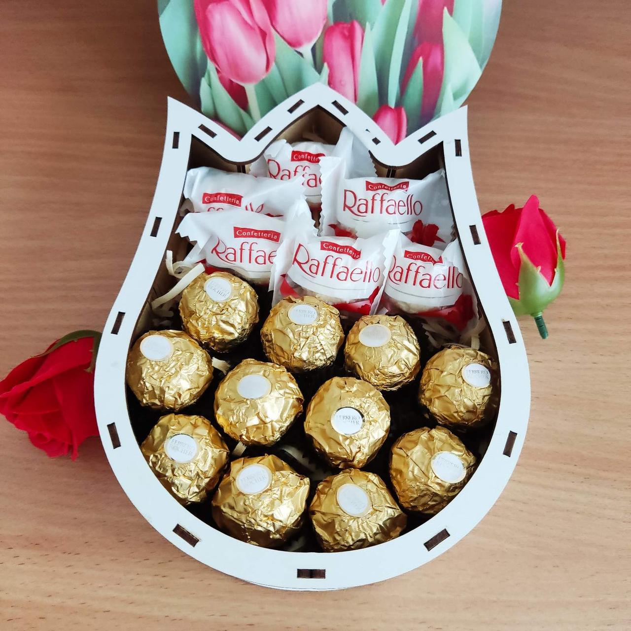 Бокс с конфетами для девушки на день рождения/праздник день влюбленных 8 марта (ar47) Бокс с конфетами для девушки на день рождения/праздник день влюбленных 8 марта (ar47)