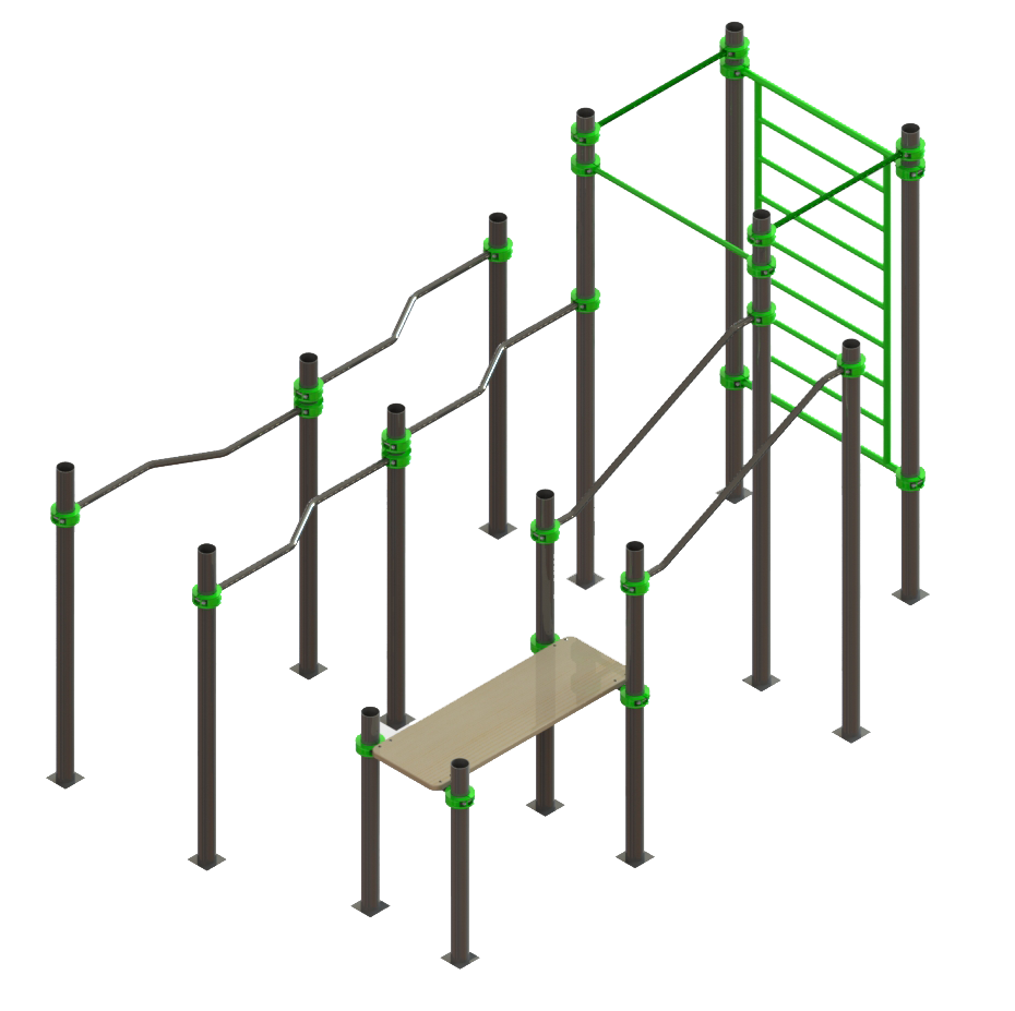 Воркаут комплекс SiverSport IN-12.09.1 для людей с ограниченными физическими возможностями