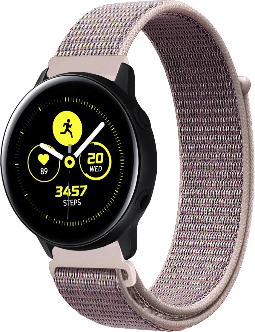 Ремешок нейлоновый Sport Loop для Galaxy Watch Active Grey/Pink (22394-06)