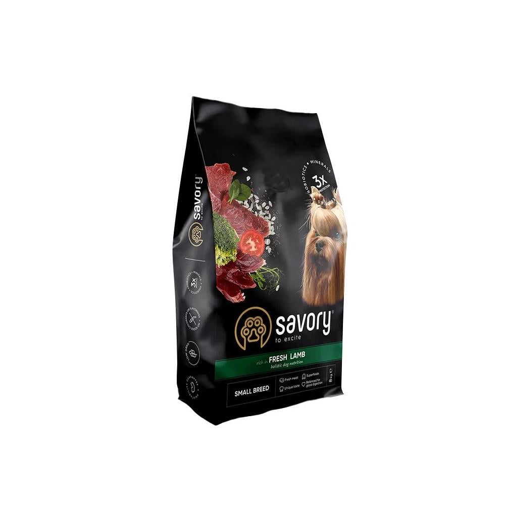 Корм сухий Savory для собак гурманів малих порід зі свіжим ягнятим 8 кг (30334)