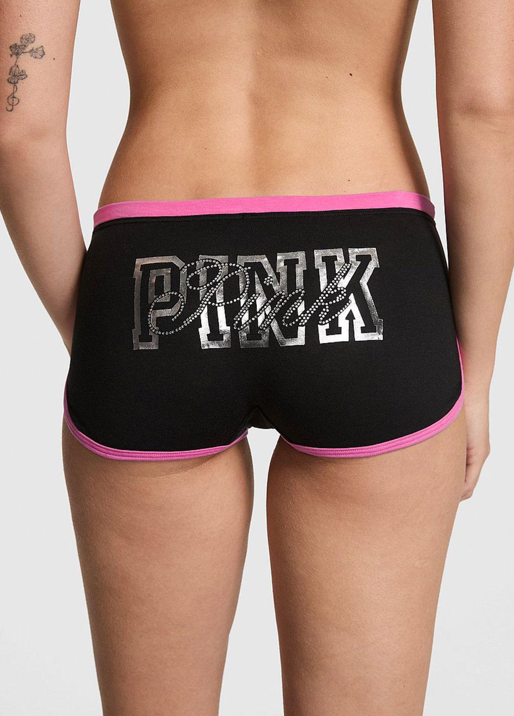 Трусики зі стразами Victoria's Secret XS Чорний (144000425412QJ4XS) (123481822)