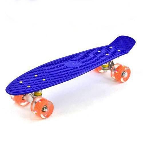 Пенниборд колеса с подсветкой Синий - фото 1 Пенниборд колеса с подсветкой Синий - фото 1