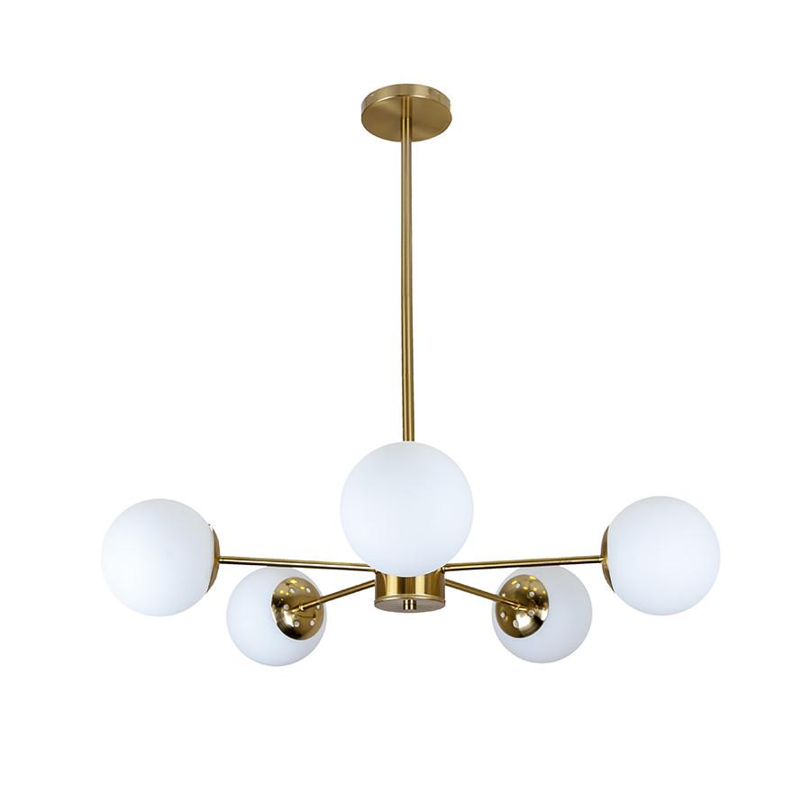 Люстра Levistella 7529803-8 BRZ+BR Молекула на восемь плафонов Бронзовый/Бронзовый (2294300589)