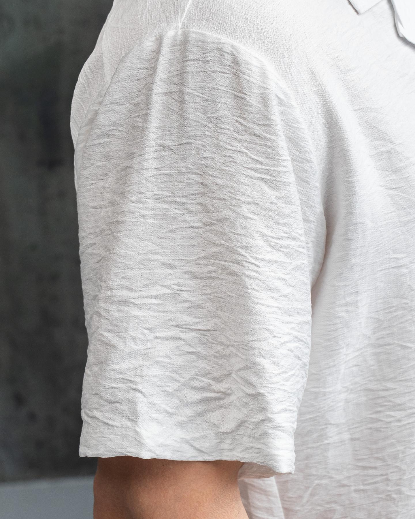 Рубашка мужская классическая Aero льняная S Молочный (26376/3/1) - фото 4