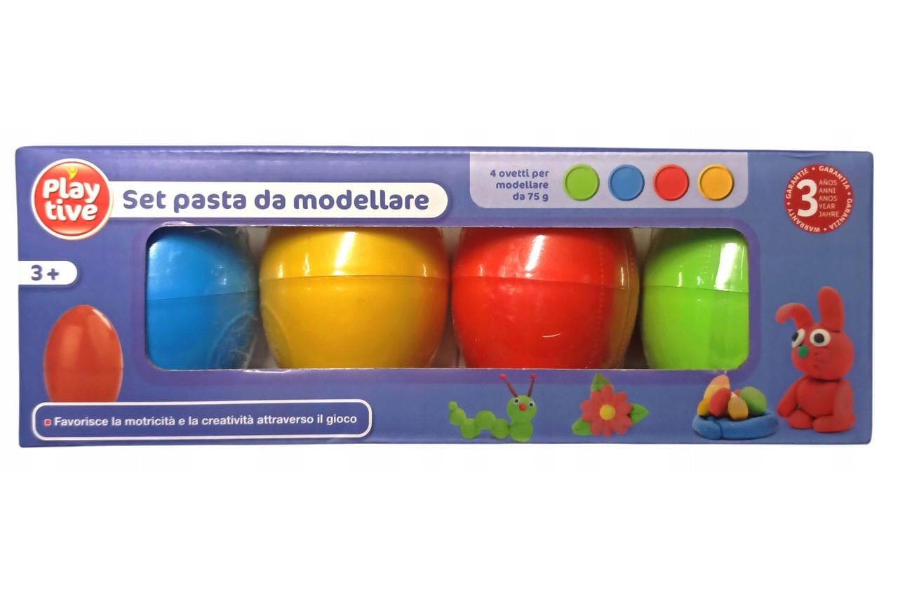 Набор пластилина Playtive в форме яиц 4x75 г (2829567405)