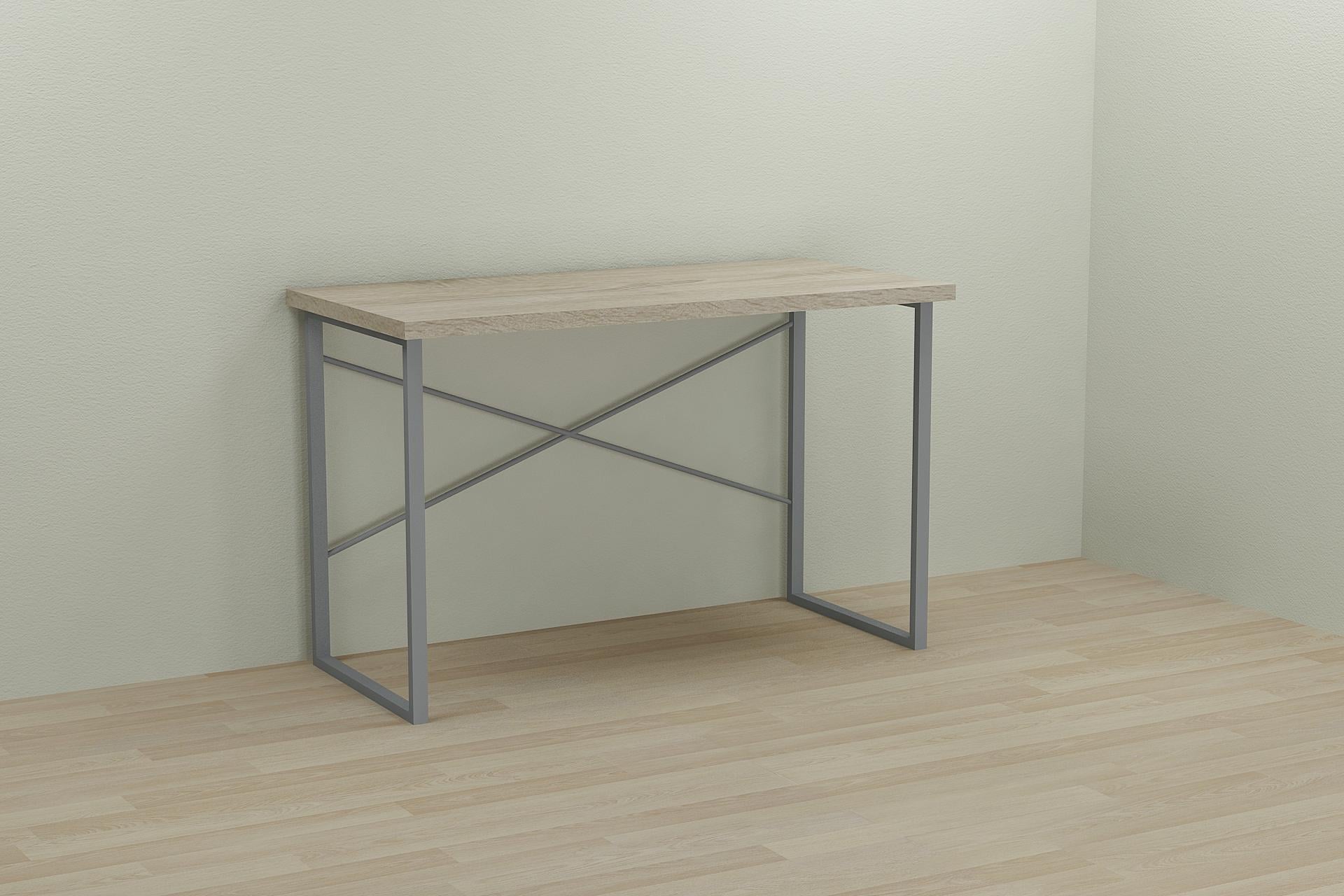 Письменный стол компьютерный Ferrum-decor Дейв 76x100x70 см Серый/ДСП Дуб Сонома