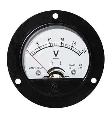 Вольтметр стрелочный DC 25V круглый (51-125#)