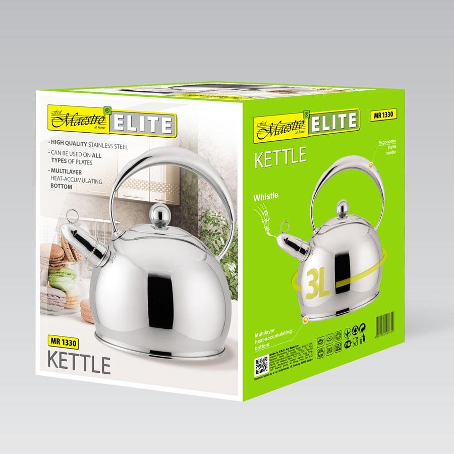 Чайник Maestro MR-1330 зі свистком 3 л (763-9009) - фото 4 Чайник Maestro MR-1330 зі свистком 3 л (763-9009) - фото 4