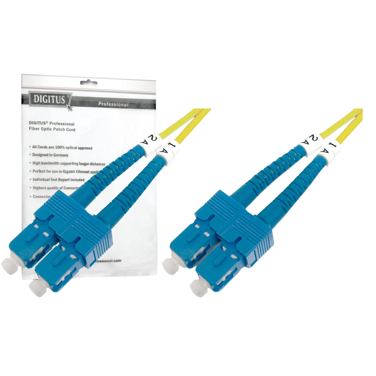 Патч-корд Digitus SC/UPC-SC/UPC 9/125 OS2 Duplex 2 м (ERC-DK-2922-02)