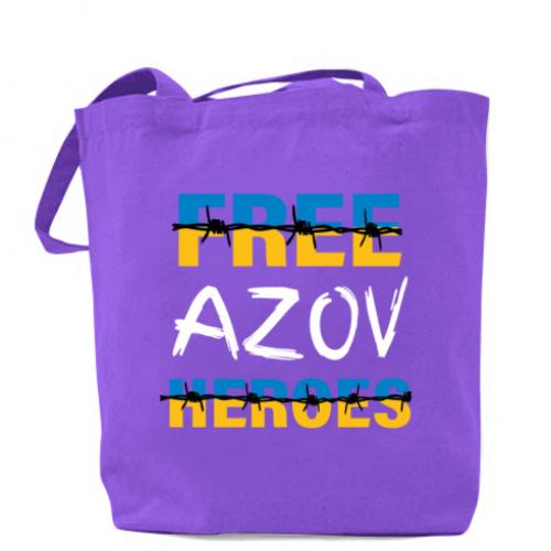 Шопер Free Azov Heroes 41х37 см Фиолетовый (18039924-15-205255)