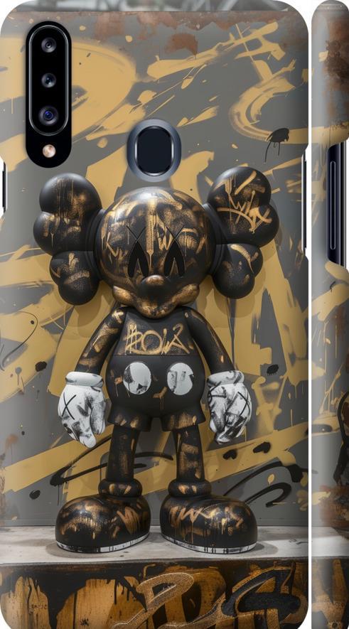 Чехол на Samsung Galaxy A20s A207F Bronze kaws (6097m-1775-42517)