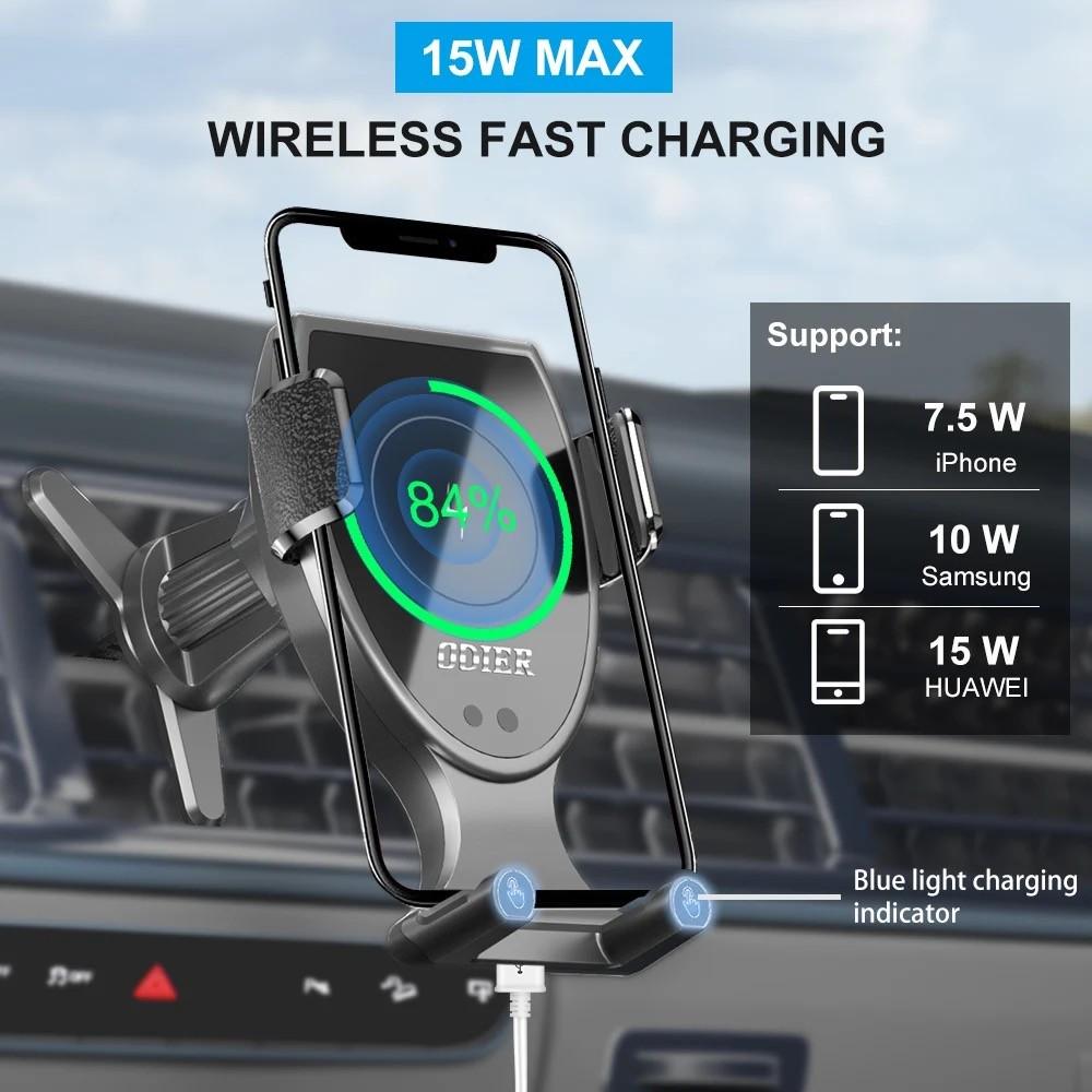 Тримач для телефона з функцією бездротової зарядки 15 Вт (324578059) - фото 2