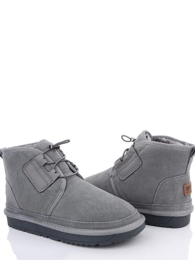 Угги кожаные ITTS H5898-2 р. 44 Серый