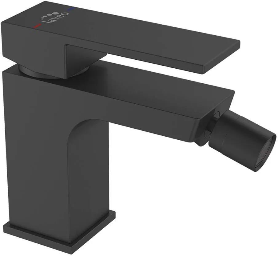 Смеситель для биде Laveo Kvadrato Black (BLQ732D)