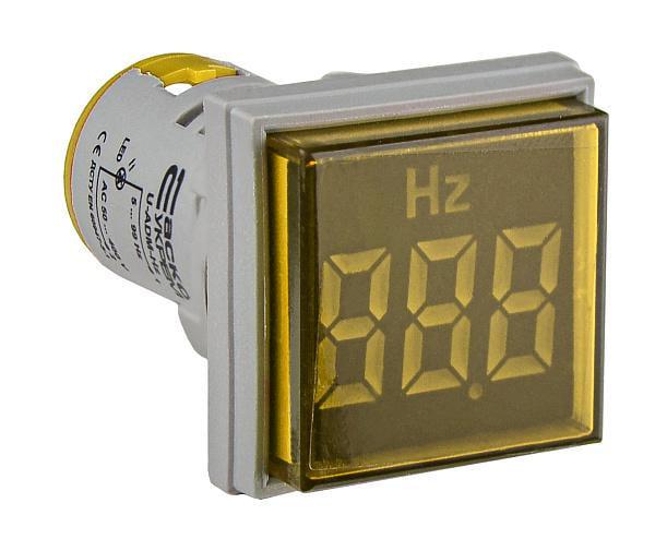 Светосигнальная арматура АСКО-УКРЕМ с индикатором частоты серии U-ADM-Hz квадратная ᴓ22 мм Желтый (00000055221)