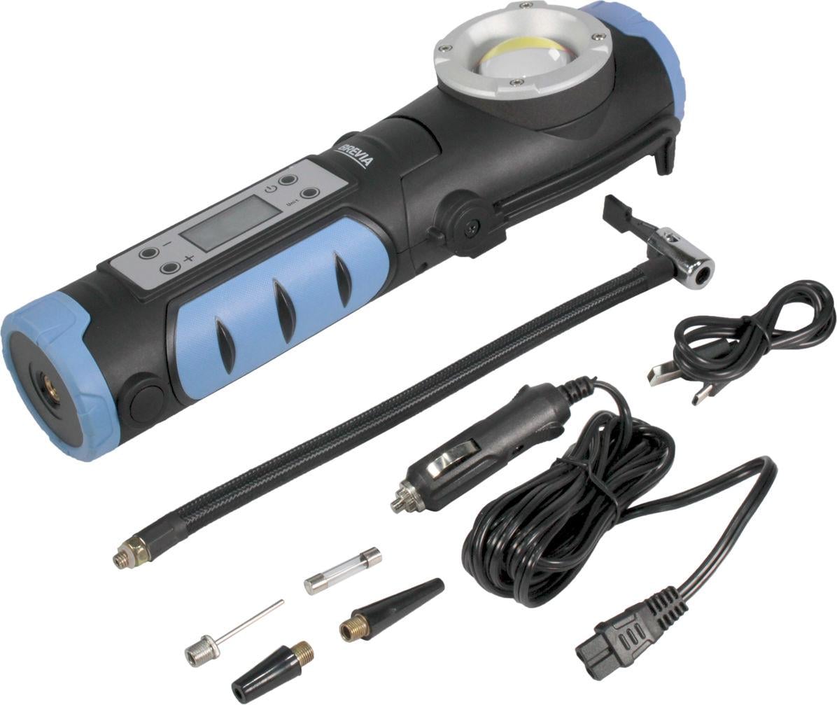 Компресор портативний Brevia 2в1 100W 7800mAh LED-ліхтар 18W 1800 lm Type-C (11450)