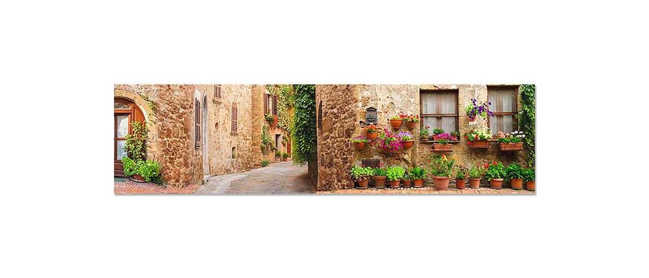 Наклейка виниловая на кухню Zatarga Прованс Горшочки с цветами 600х2500 мм (1304776345)