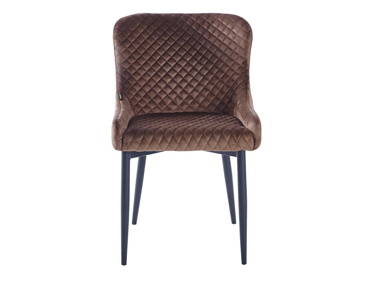 Стілець обідній COLLIN VELVET 500х460х830 мм Коричневий