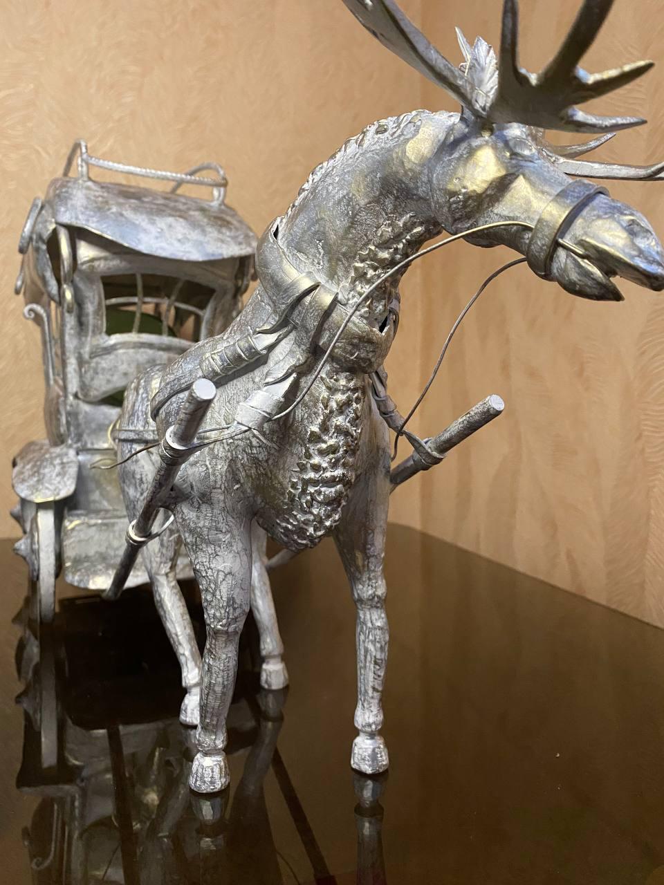 Підставка для пляшок Карета на 2 шт. металева 40х20х83 см - фото 6 Підставка для пляшок Карета на 2 шт. металева 40х20х83 см - фото 6