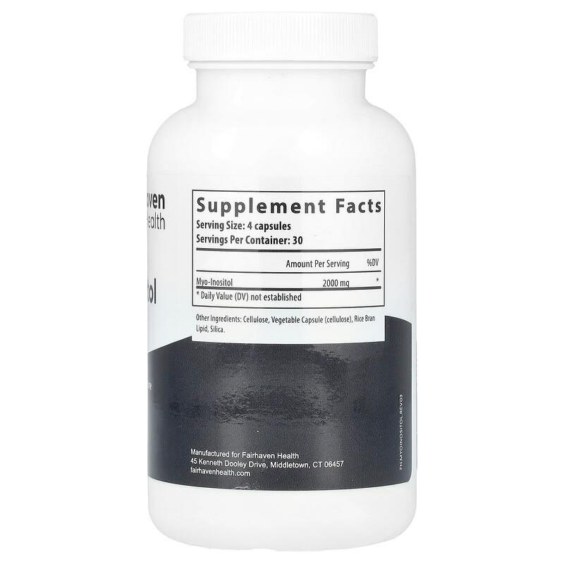 Міо-інозитол Fairhaven Health Myo-Inositol 500 мг для жіночого здоров'я 120 капс. - фото 2