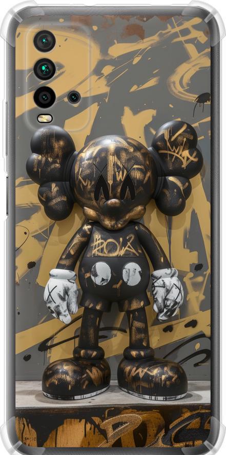 Чехол на Xiaomi Redmi 9T Bronze kaws (6097sp-2257-42517)