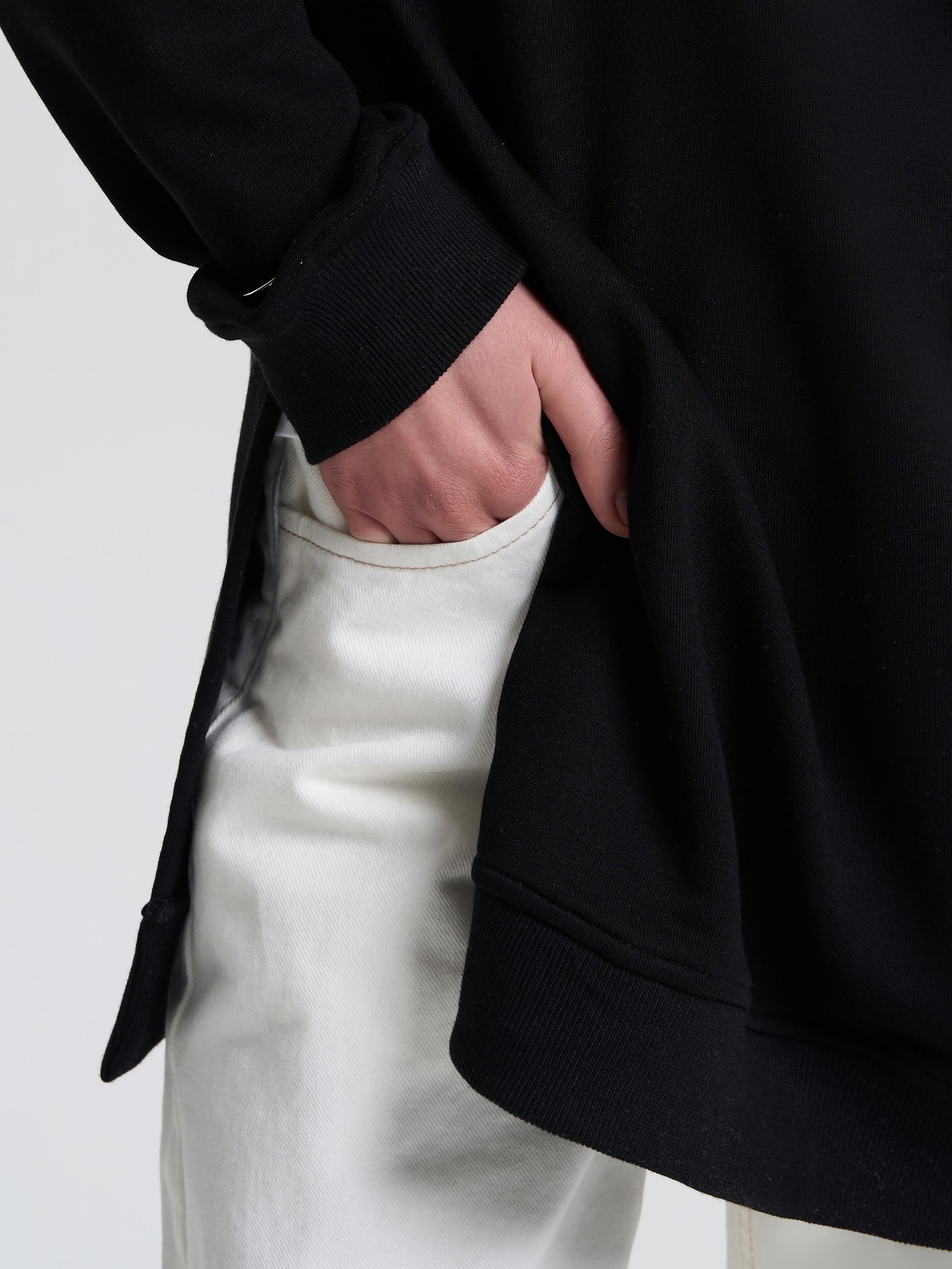 Свитшот-туника женский ROZA 240647 XS Черный (4824005719165) - фото 4