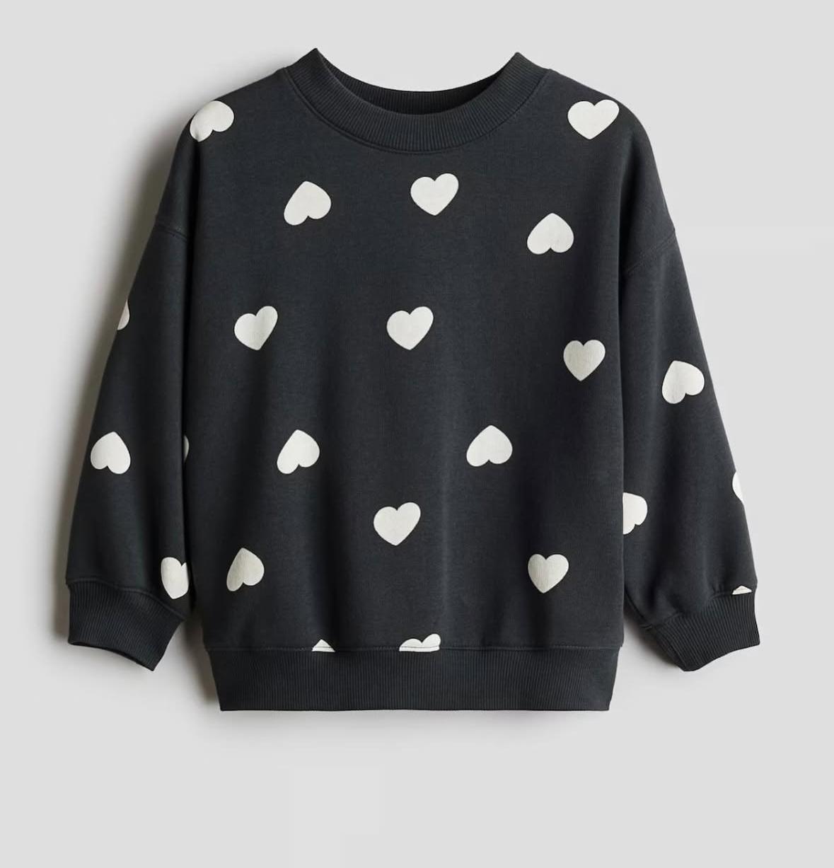 Свитшот детский H&M утепленный 98-104 см Черный (422852)