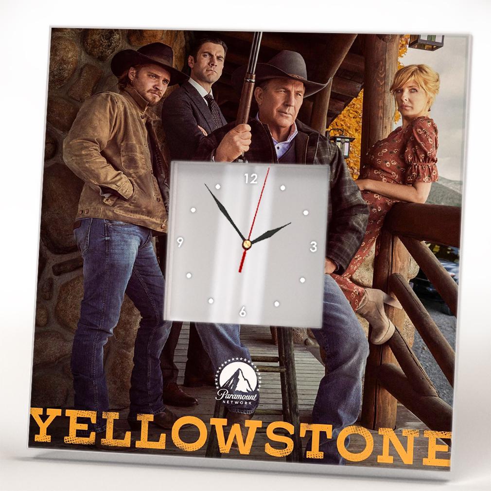 Часы Сериал 'Yellowstone' 260x260 мм (C04485) Часы Сериал 'Yellowstone' 260x260 мм (C04485)
