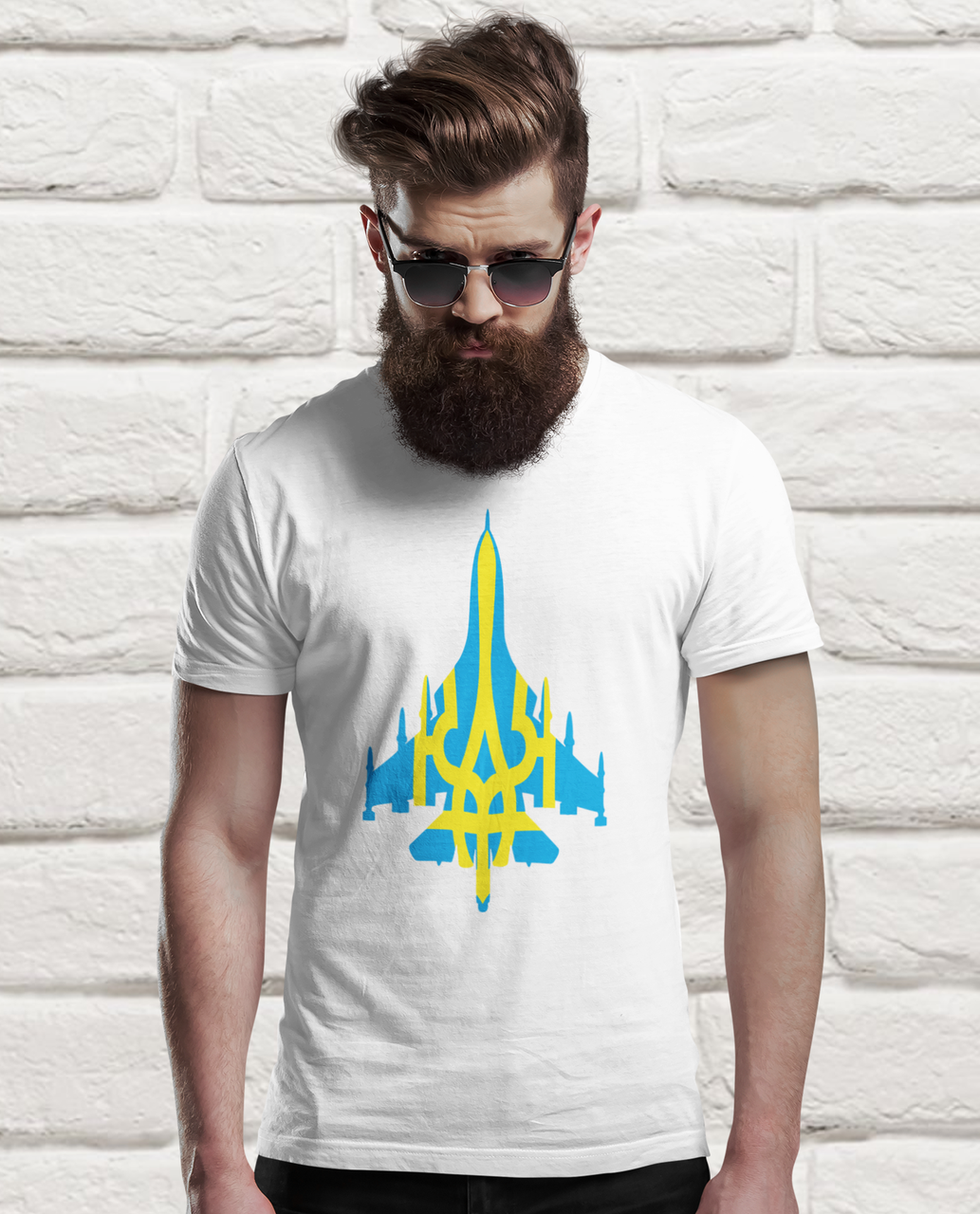 Футболка чоловіча Mishe 11000127 Патріотична L Білий (75212785)