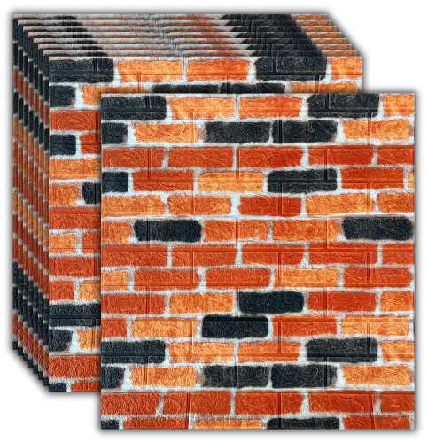 3D-панель самоклеящаяся под кирпич екатеринославский 77x70 см x 3 мм 3D-панель самоклеящаяся под кирпич екатеринославский 77x70 см x 3 мм