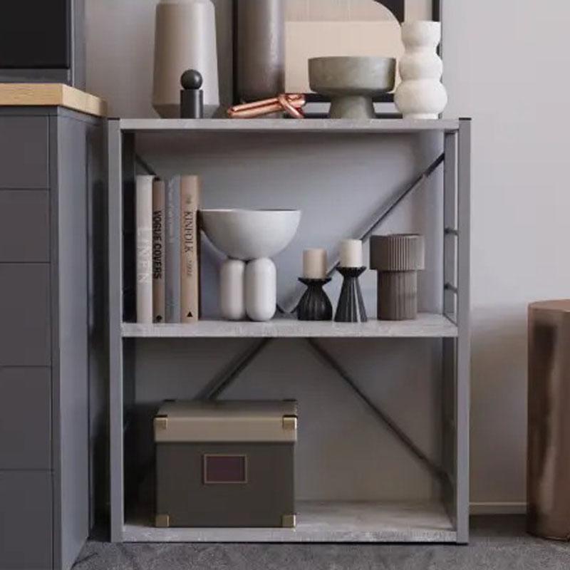Этажерка Ferrum-decor Коннект 3/60 ДСП 16 мм 73x60x28 см Серый/Бетон (FRD-105546)