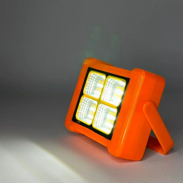 Фонарь Remax Charging Working Lamp LED переносной на солнечной батарее 5000 mah Оранжевый (20364795) - фото 3