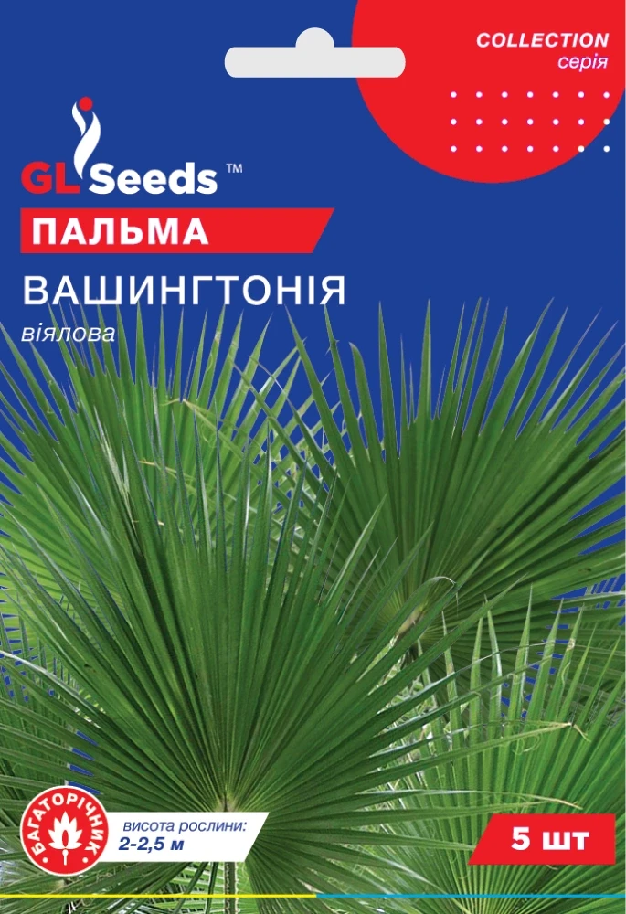 Насіння Пальми вiялової GL Seeds Collection Вашингтонiя 5 шт. (2148981906)