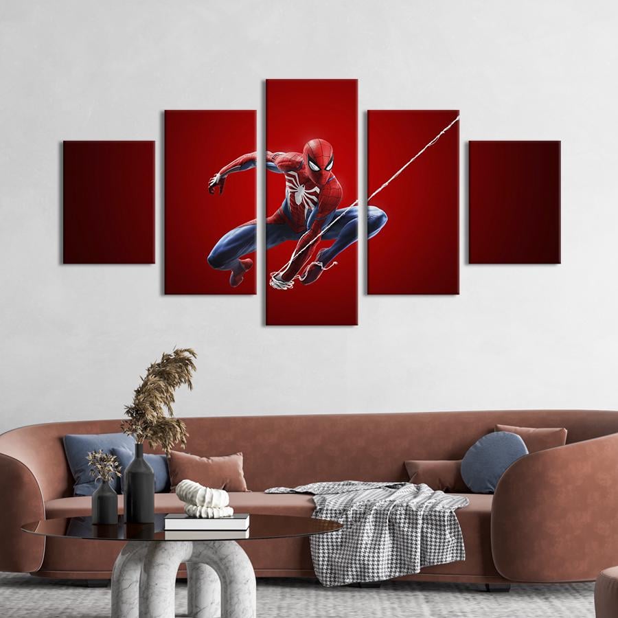 Модульная картина из 5 частей Marvel's Spider-Man 162x80 см (672-52)