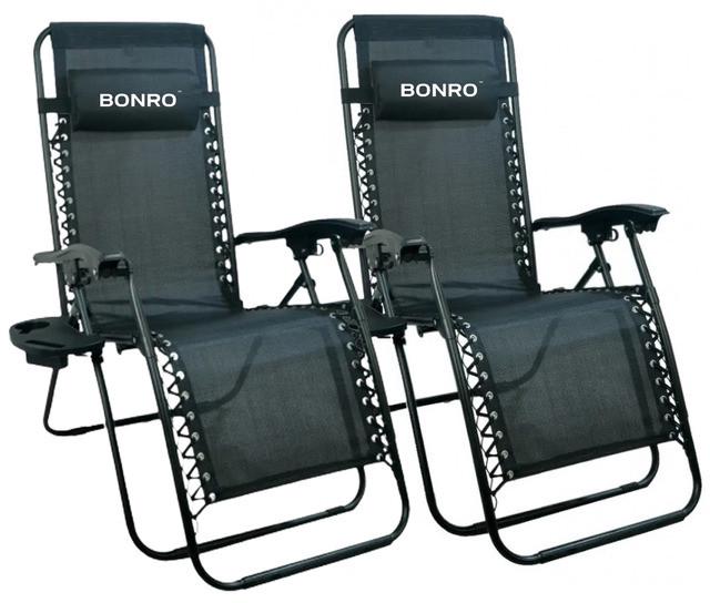 Комплект шезлонгів Bonro СПА-167A 2 шт. Зелений (2997146481)