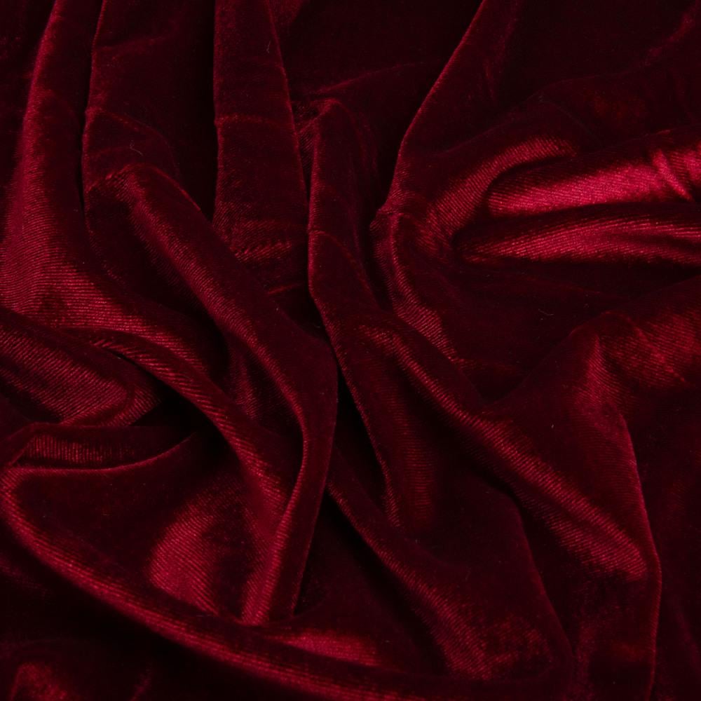 Тканина велюр V-5 284 гр/м2 140 см Бордовий (25898) - фото 2 Тканина велюр V-5 284 гр/м2 140 см Бордовий (25898) - фото 2