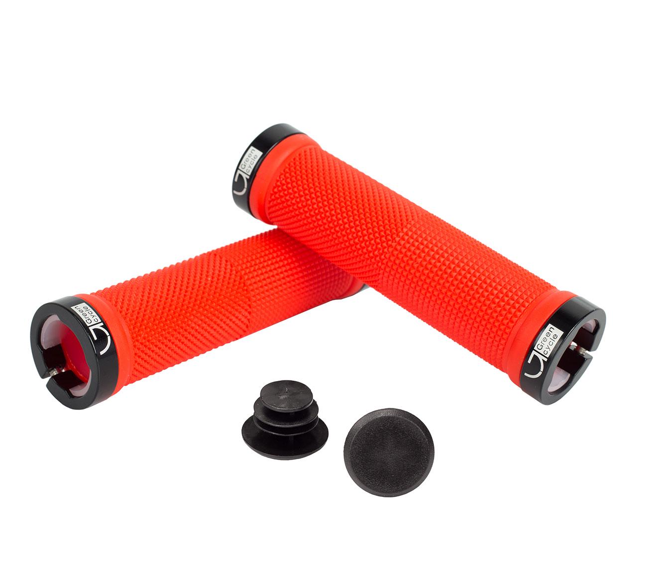 Ручки керма Green Cycle GGR-424 130 мм Червоний GRI-44-22