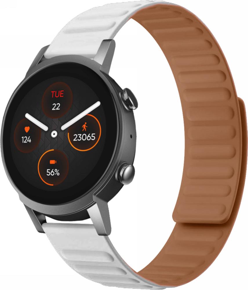 Ремінець Magneter для Mobvoi TicWatch E3 White (26765-29)