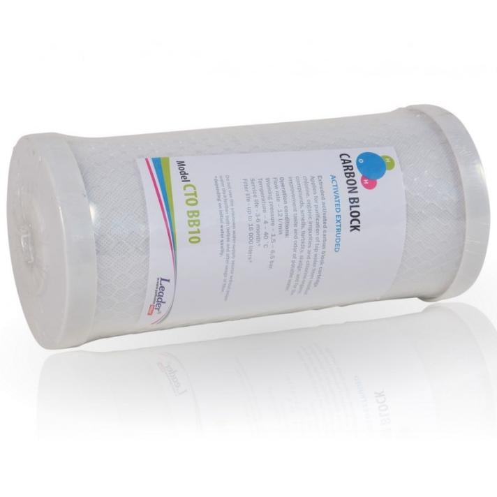 Картридж из брикетированного угля Leader CARBON BLOCK СТО ВВ 10 (2603) - фото 2 Картридж из брикетированного угля Leader CARBON BLOCK СТО ВВ 10 (2603) - фото 2