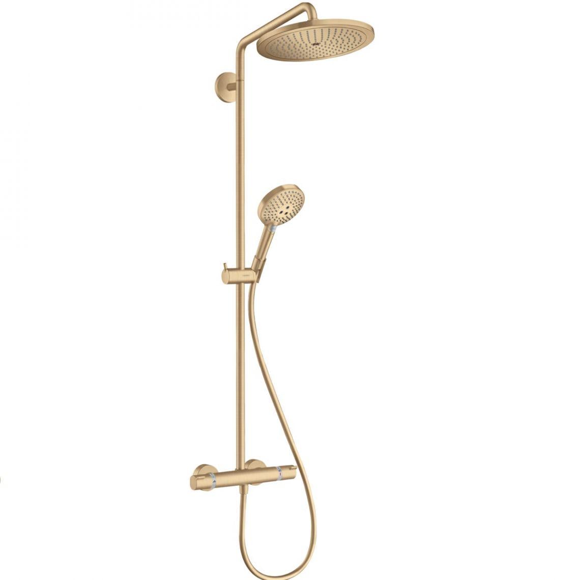 Душевая система Hansgrohe Croma Select S 280 1jet Showerpipe с термостатом металл Бронзовый (26890140)
