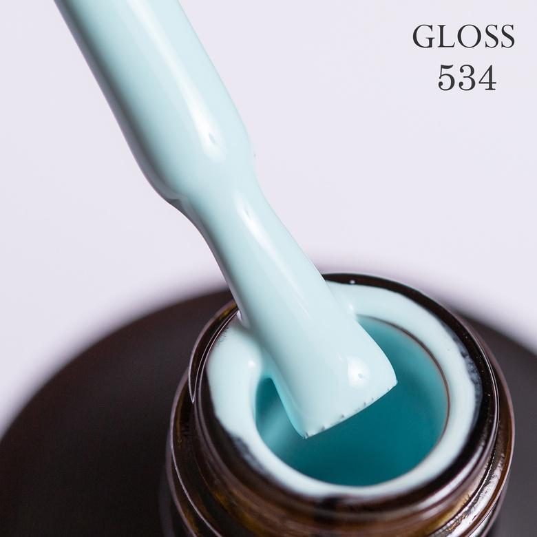 Гель-лак GLOSS 534 11 мл Нежно-голубой (587917)