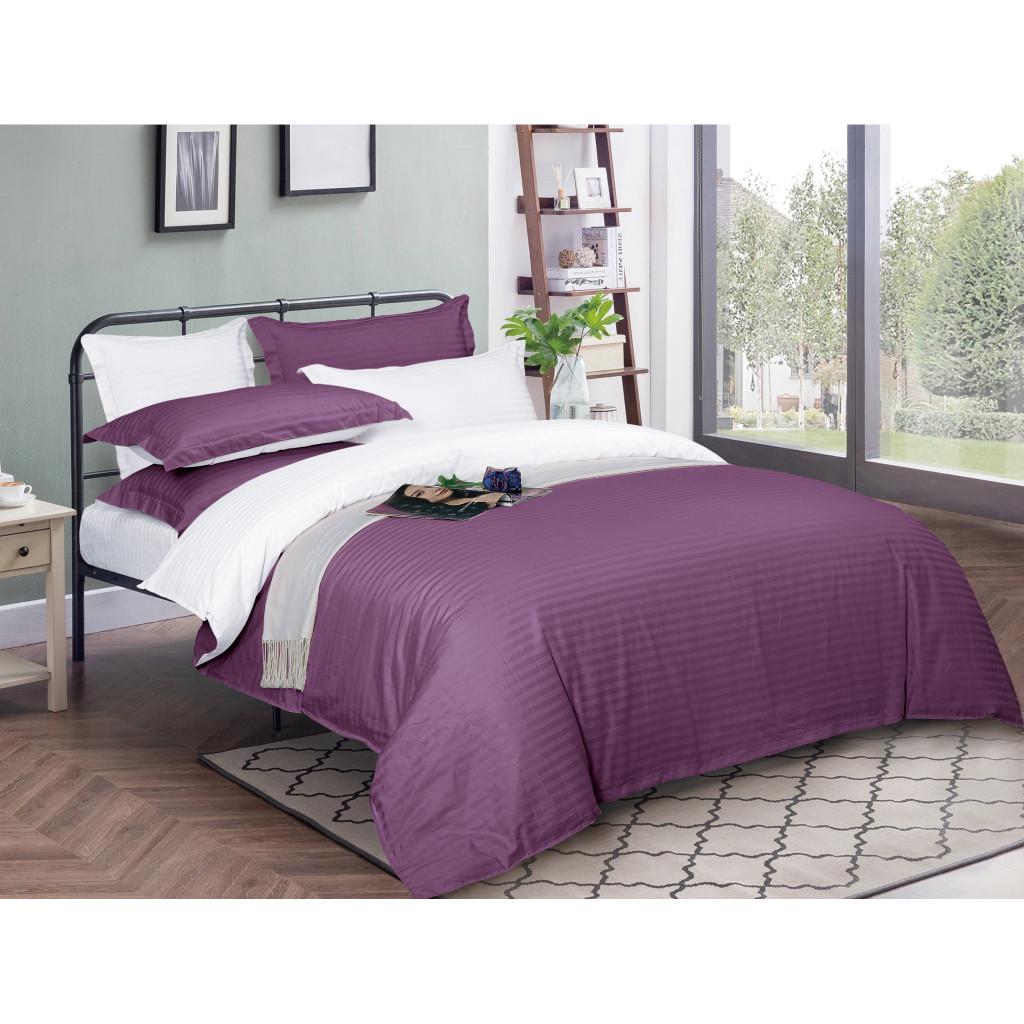 Комплект постельного белья MirSon 30-0009+30-0001 Belinda satin-stripe полуторный 143х210 см (215873)