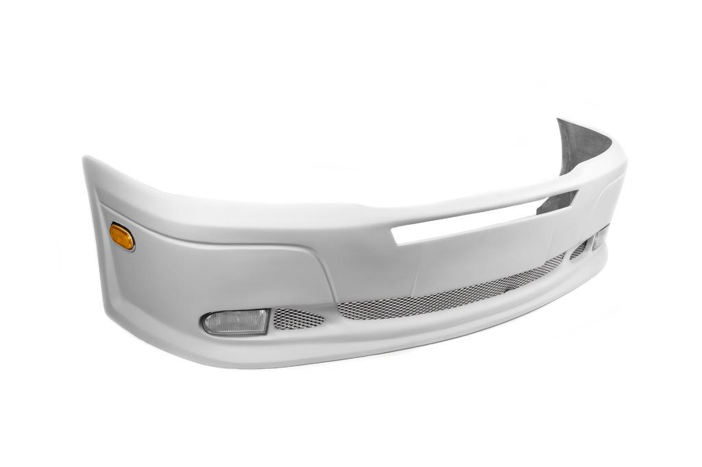 Накладка на бампер 2 фары Meliset для Mercedes Sprinter W901/902/903/904/905 1995-2006 гг. стеклопластик Под покраску