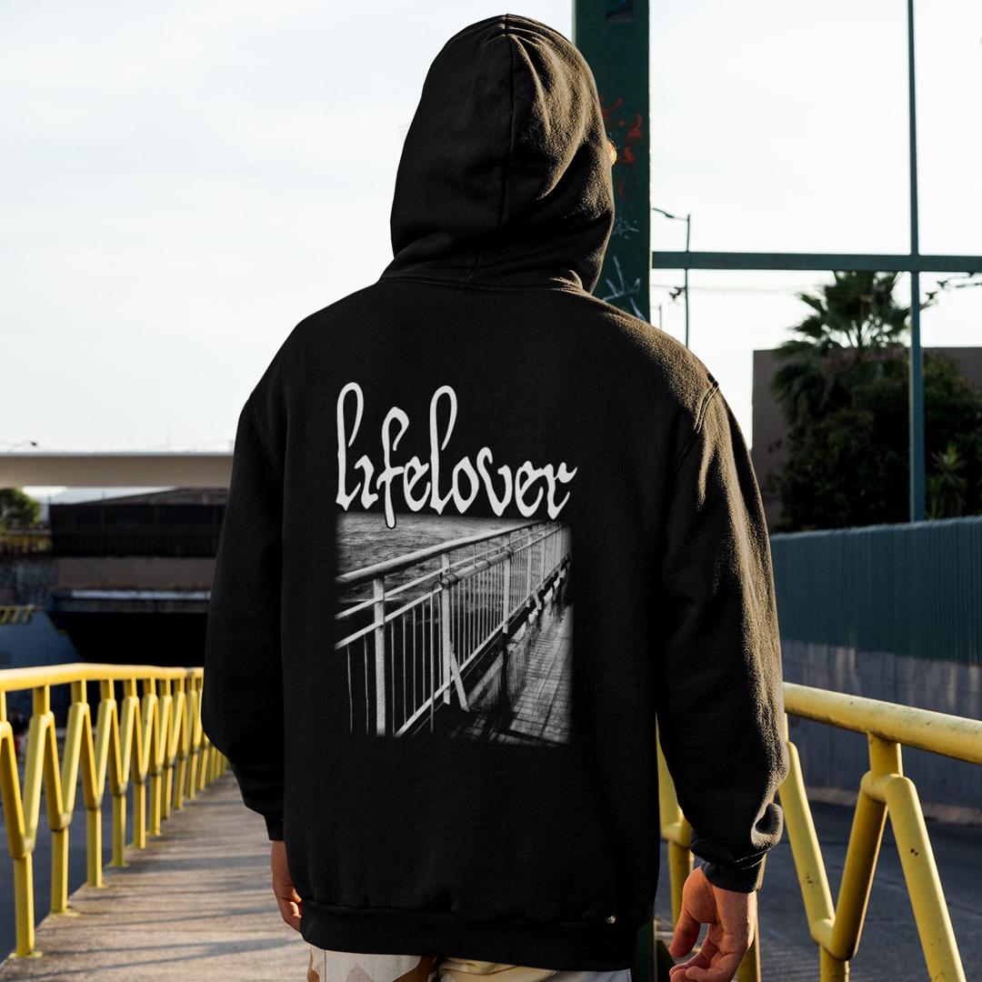 ᐉ Худі флісовий унісекс Lifelover Pulver Urban L Чорний
