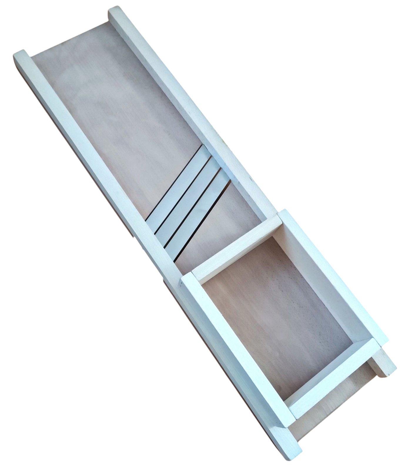 Шинковка для капусти дерев’яна з коробом 3 ножі 66x17 см (7064) - фото 4 Шинковка для капусти дерев’яна з коробом 3 ножі 66x17 см (7064) - фото 4