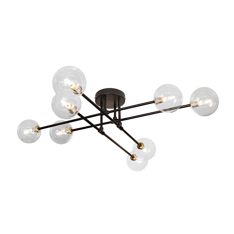 Люстра 752X100F-8 BK/CL Чорний/Прозорий - фото 2 Люстра 752X100F-8 BK/CL Чорний/Прозорий - фото 2